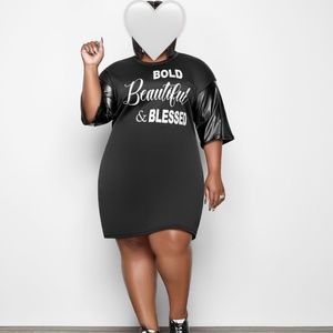 Oversized T-Shirt Dress - 3X